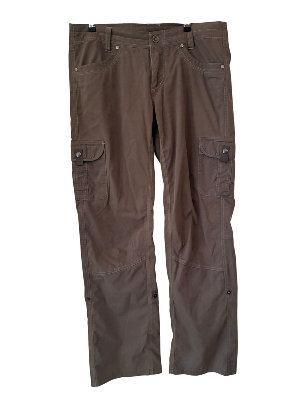 KUHL Splash Roll Up Cargo Pants Brown Size 10 Regular Hiking Trail Gorpcore